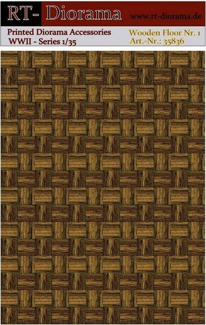RT-Diorama 35836 Printed Accessories: Wooden Floor No.1 1/35