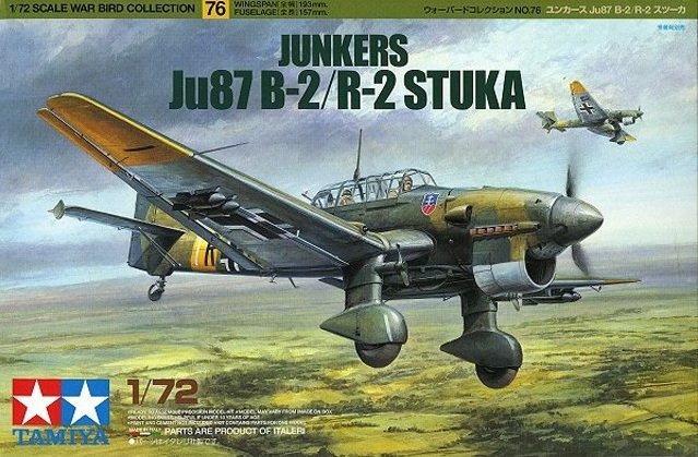 Tamiya 60776 Junkers Ju87 B-2/R-2 Stuka 1/72