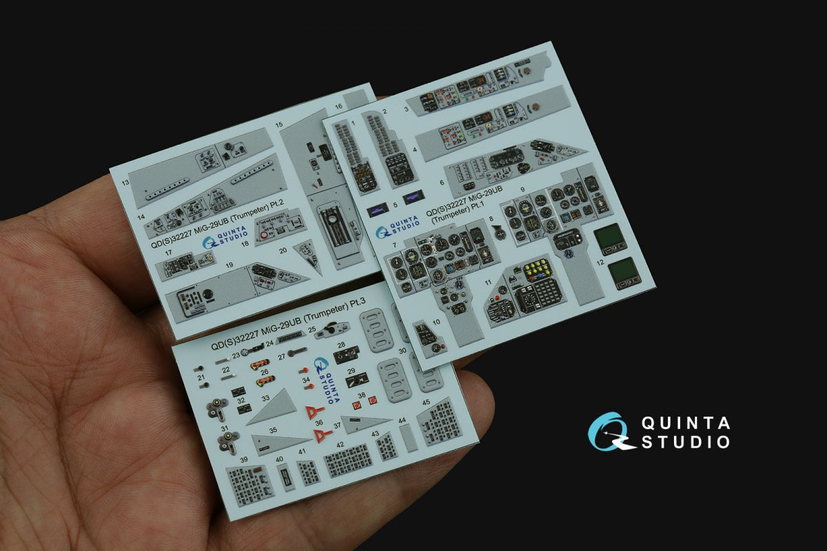 Quinta Studio QDS-32227 MiG-29UB 3D-Printed &amp;amp; coloured Interior (Trumpeter) (Small version) 1/32 – zdjęcie 3