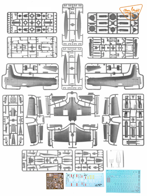 Clear Prop! CP4801 A2D-1 Skyshark ADVANCED KIT 1/48 – zdjęcie 4