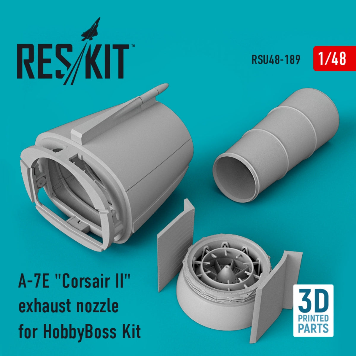 RESKIT RSU48-0189 A-7E &amp;quot;CORSAIR II&amp;quot; EXHAUST NOZZLE FOR HOBBYBOSS KIT (3D PRINTED) 1/48 – immagine 2