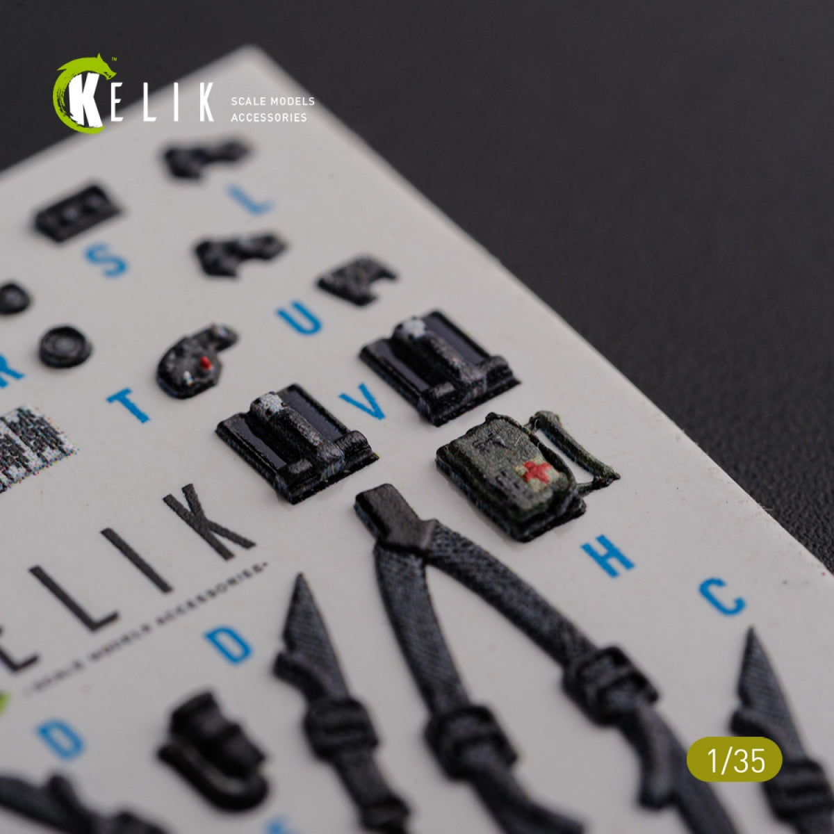KELIK K35026 AH-64D Apache interior 3D decals for Meng kit 1/35 – image 10