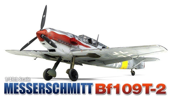 Academy 12225 MESSERSCHMITT Bf109T-2 1/48 – zdjęcie 2