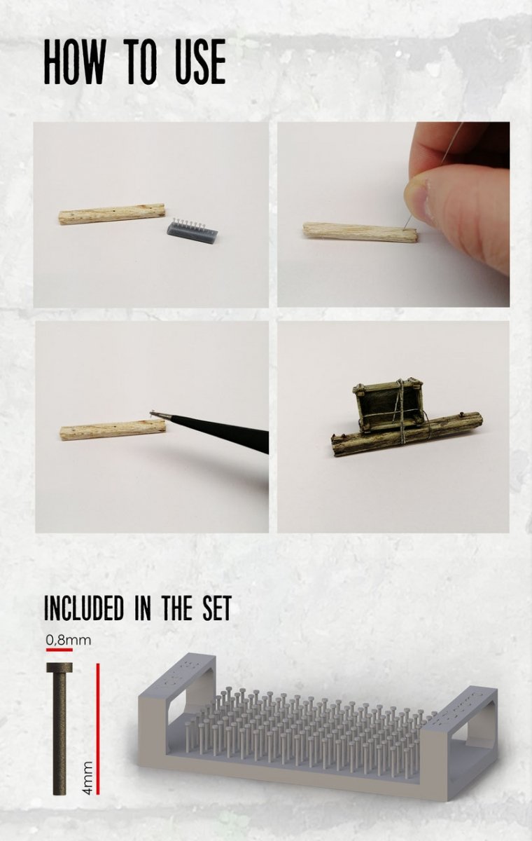 RT-Diorama 35661 Carpenters Nails 1/35 – zdjęcie 2