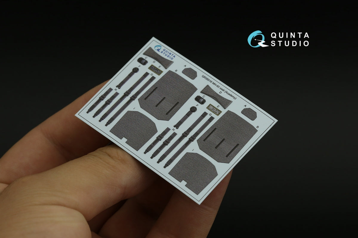 Quinta Studio QD35109 MH-60S 3D-Printed &amp;amp; coloured Interior on decal paper (Academy) 1/35 – zdjęcie 6