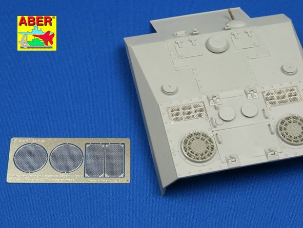 Aber 35G23 Grilles for german self proppeled gun Geschützwagen Tiger für 17cm Kanone 72 1/35 – zdjęcie 3