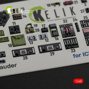KELIK K48084 B-26B Marauder interior 3D decals for ICM kit 1/48 – zdjęcie 4