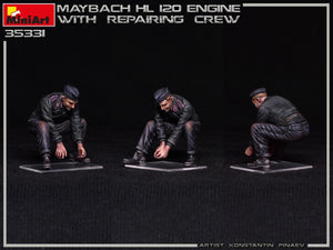 Miniart 35331 MAYBACH HL 120 ENGINE FOR PANZER III/IV FAMILY WITH REPAIR CREW 1/35 – zdjęcie 8