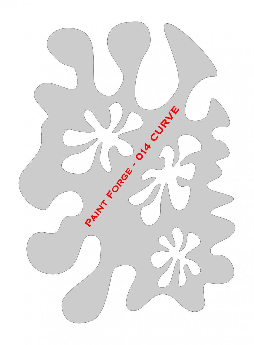 Pochoir Paint Forge PFST014M - Courbe