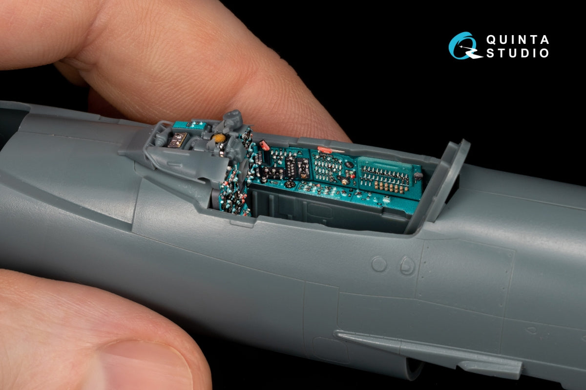 Quinta Studio QD+48580 MiG-21bis early Fishbed-L 3D-Printed &amp;amp; coloured Interior on decal paper (Eduard) (with 3D-printed resin parts) 1/48 – zdjęcie 7