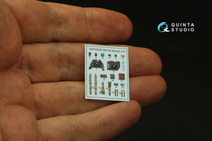 Quinta Studio QD72102 BF 109F-2/4 3D-Printed &amp;amp; coloured Interior on decal paper (Eduard) 1/72 – zdjęcie 6