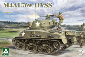 Takom 2205W M4A1(76w)HVSS + M1 Super Sherman + US Army Tank Crewman Sherman Box Limited Edition 1/35 – zdjęcie 2