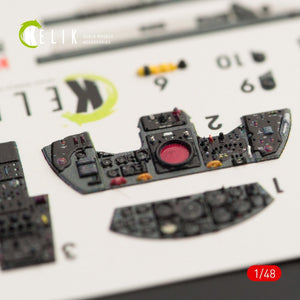 KELIK K48029 F-104G &amp;quot;STARFIGHTER&amp;quot; EARLY TYPE INTERIOR 3D DECALS FOR HASEGAWA KIT 1/48 – zdjęcie 3