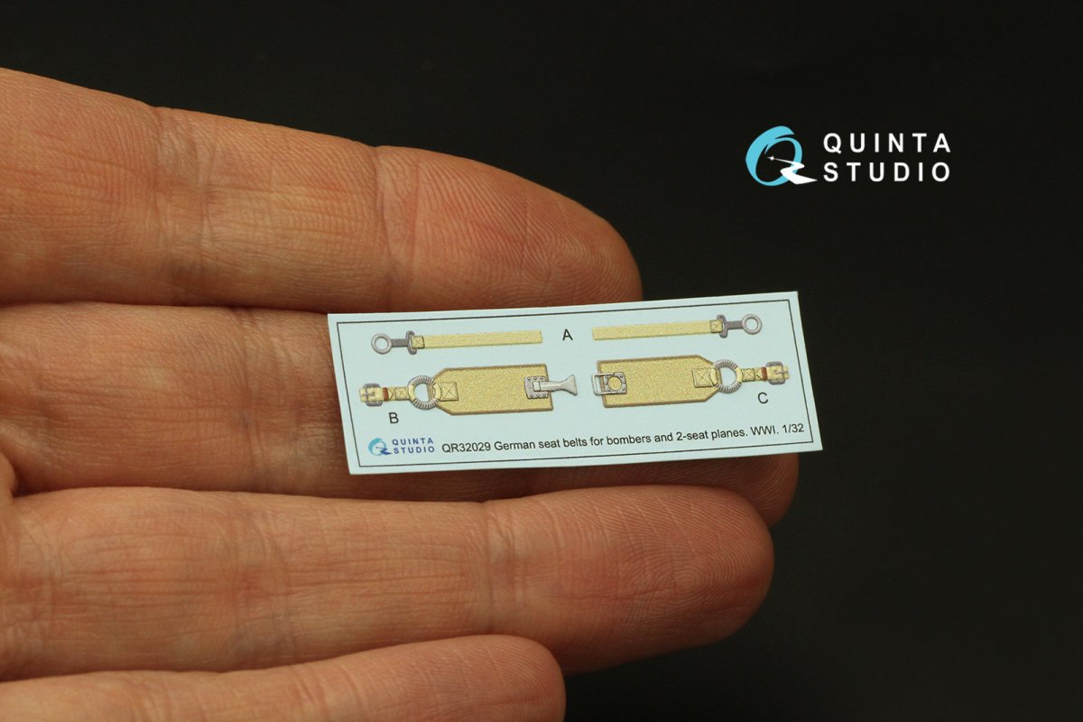 Quinta Studio QR32029 WWI German seats Belts for bombers 1/32 – immagine 3