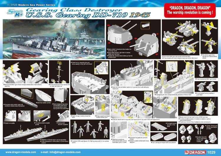 Dragon 1029 USS Gearing DD-710 1/350 – Bild 2