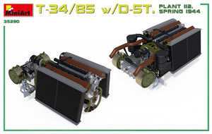 Miniart 35290 T-34/85 w/D-5T. PLANT 112. SPRING 1944. INTERIOR KIT 1/35 – zdjęcie 7