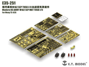 E.T. Model E35-251 Modern US ARMY M1A2 SEP MBT TUSK I/II (For MENG TS-026) 1/35