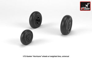 Armory Models AW72416 Hawker Hurricane wheels w/ weighted tires 1/72 – zdjęcie 2