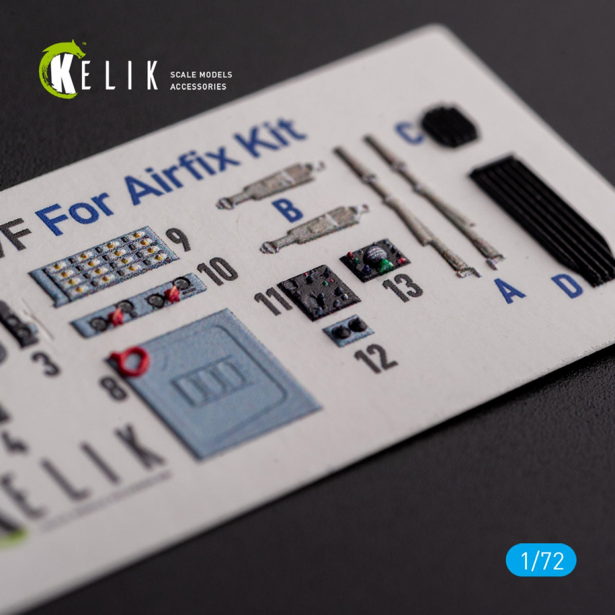 KELIK K72139 Mig-17 Fresco (Shenyang J5) - interior 3D decals for Airfix kit 1/72 – zdjęcie 2