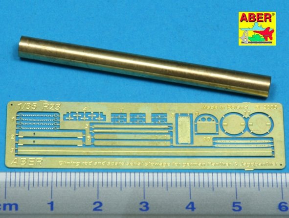 Aber R-23 Cleaning rod and spare aerial stowage for german Panther and Jagdpanther 1/35 – zdjęcie 2