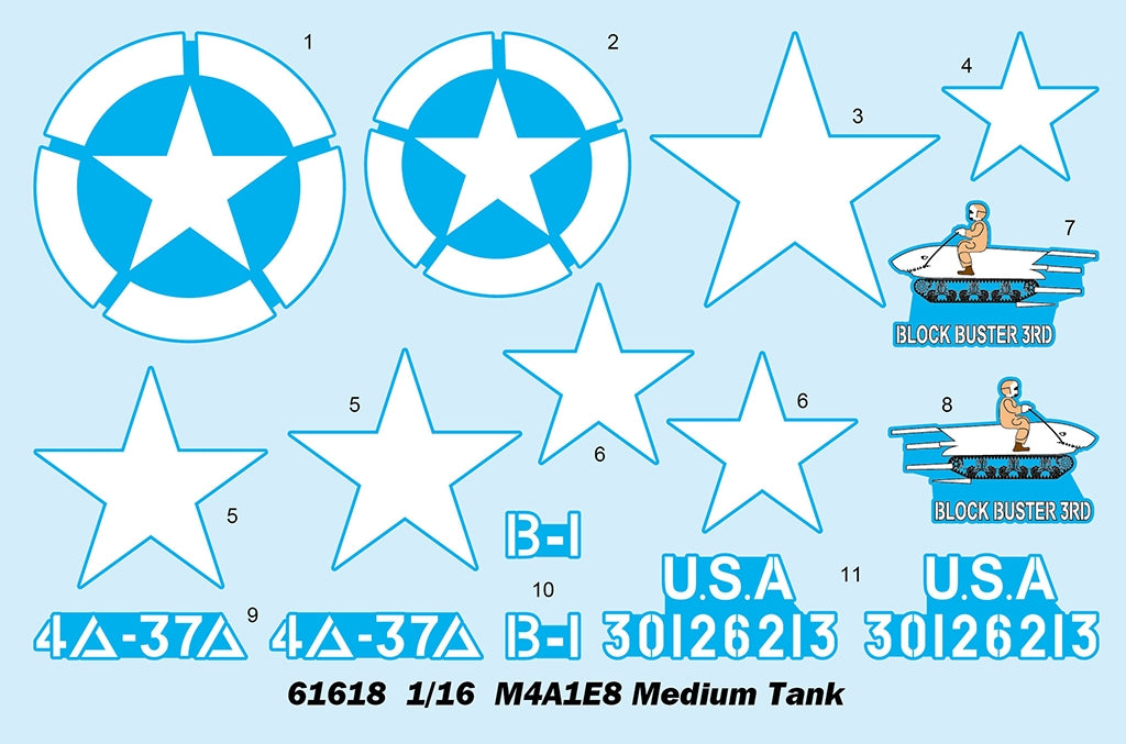 I Love Kit 61618 M4A1E8 Medium Tank 1/16 – Bild 3