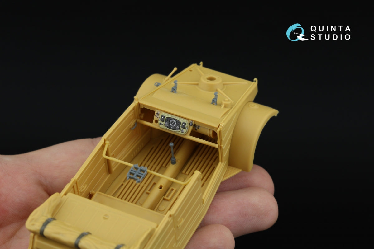 Quinta Studio QD+35143 Kubelwagen Type 82 3D-Printed &amp;amp; coloured Interior on decal paper (Hero) (with 3D-printed resin parts)1/35 – zdjęcie 14