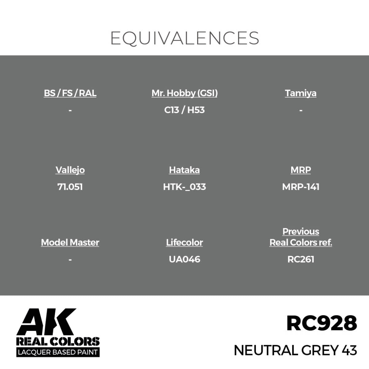 AK Interactive RC928 Neutral Gray 43 17 ml – image 3