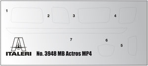 Italeri 3948 MERCEDES-BENZ MP4 BIG SPACE 1/24 – zdjęcie 4