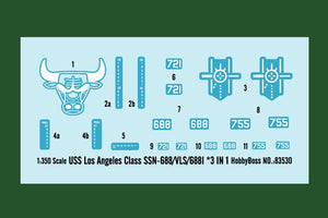 Hobby Boss 83530 USS Los Angeles Class SSN-688/VLS/688I 3 in1 1/350 – zdjęcie 4