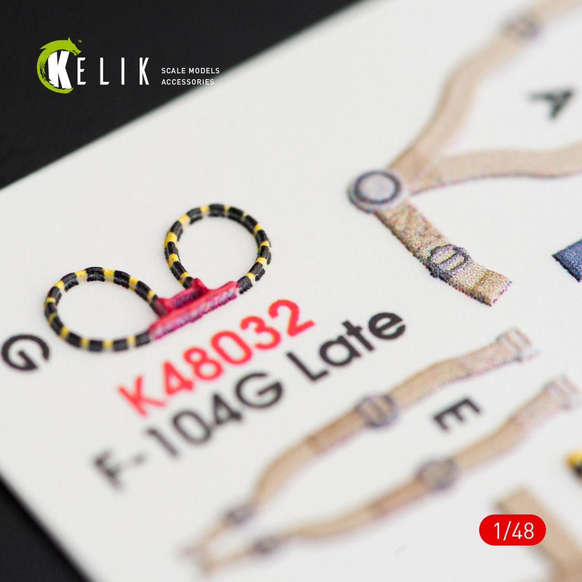 KELIK K48032 F-104G &amp;quot;STARFIGHTER&amp;quot; LATE TYPE INTERIOR 3D DECALS FOR HASEGAWA KIT 1/48 – zdjęcie 4