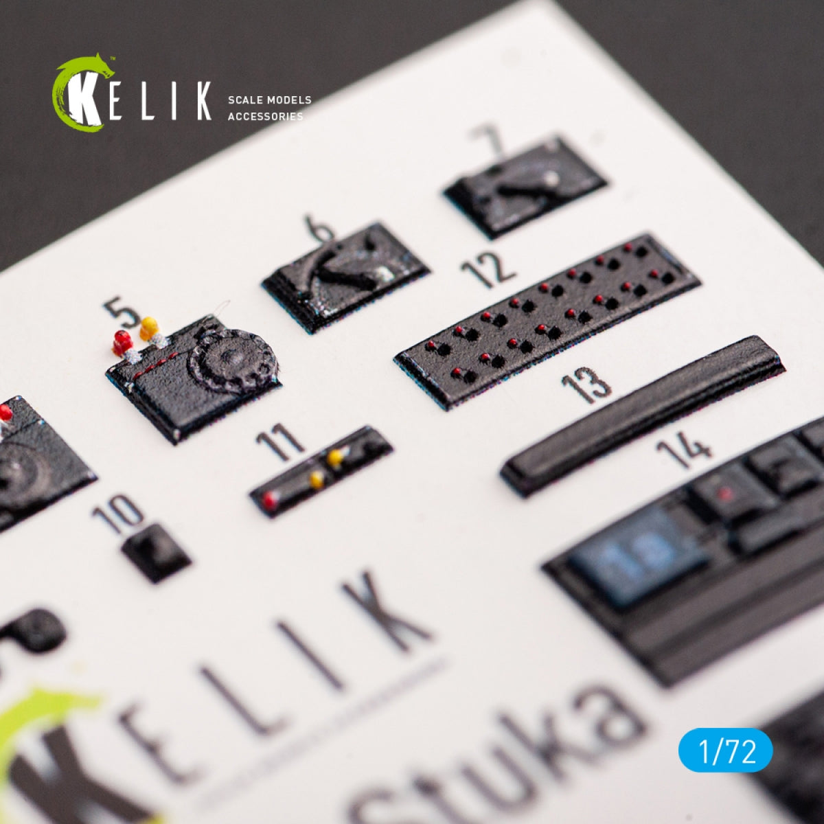 Kelik K72045 Junkers Ju 87D-3 Stuka - Interior 3D Decal for Special Hobby kit 1/72
