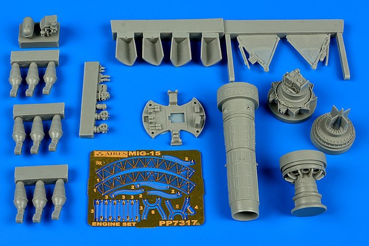 Aires 7317 MiG-15bis engine set 1/72 Eduard