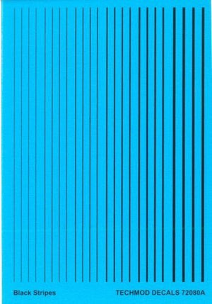 Techmod 72080 Black Stripes 1/72