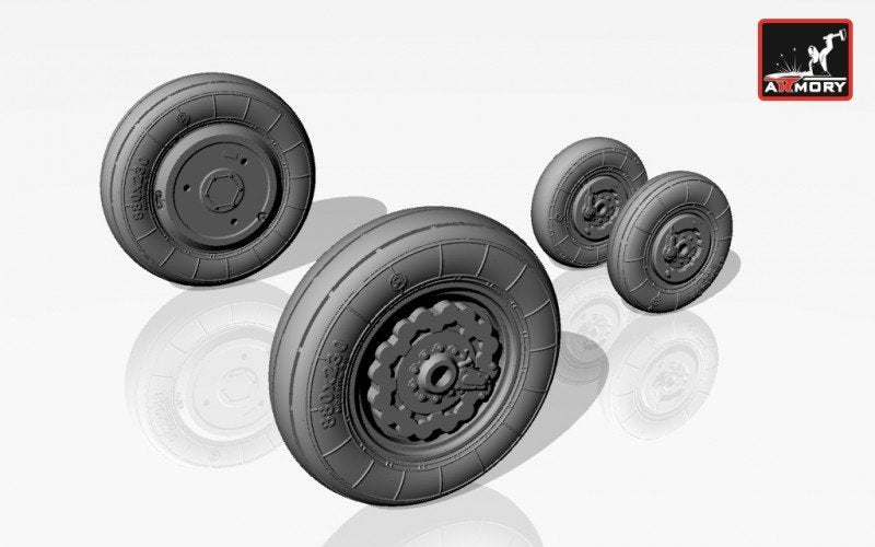 Armory Models AW72008 Sukhoj Su-7B (late)/BM/BMK wheels 1/72 – zdjęcie 4