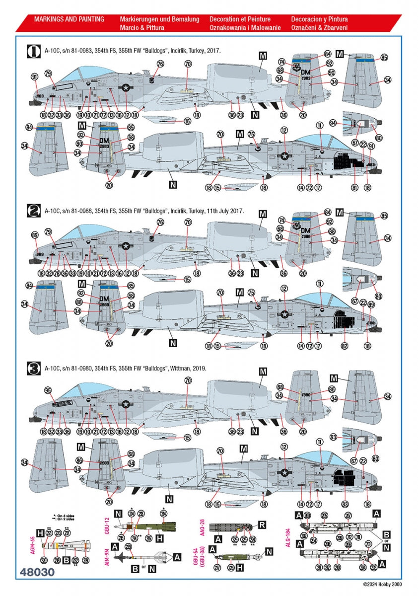 Hobby 2000 48030 A-10C A-10C Operation Inherent Resolve 1/48 – Bild 3