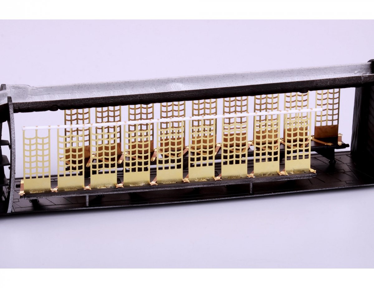 Eduard 49820 H-21C cargo interior seats STEEL ITALERI 1/48 – image 3