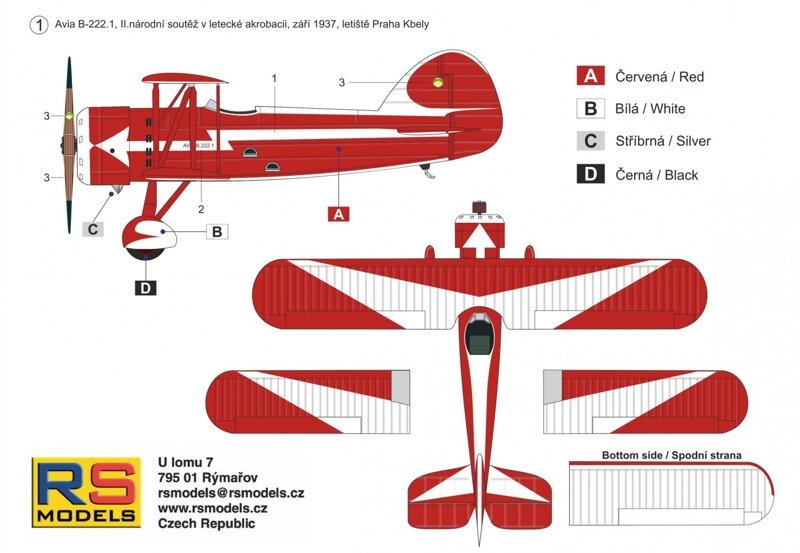 RS Models 94001 Avia B-222 1/72 – zdjęcie 8