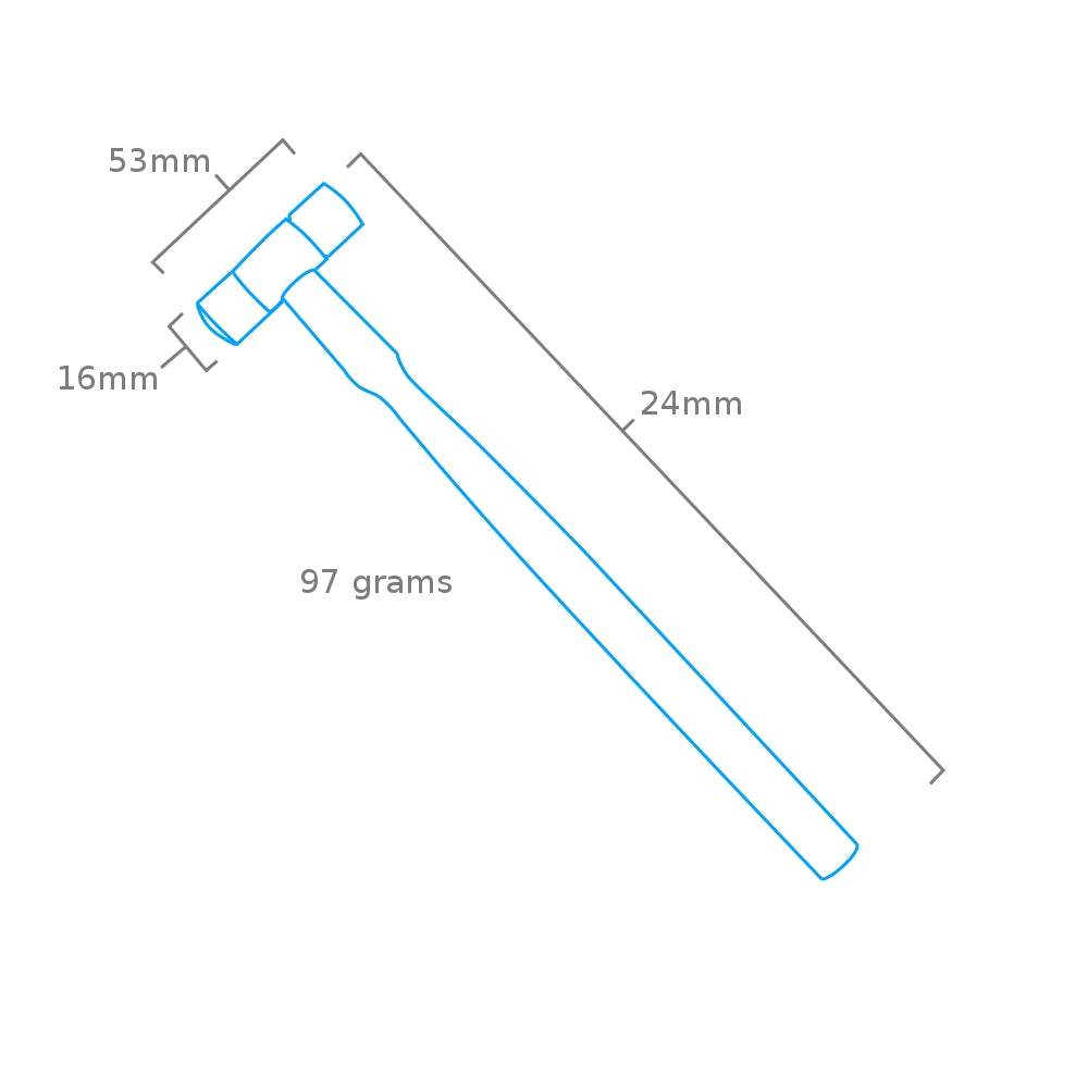 Modelcraft PHA5180 Brass Jewelers Hammer (3oz/84g) – image 2