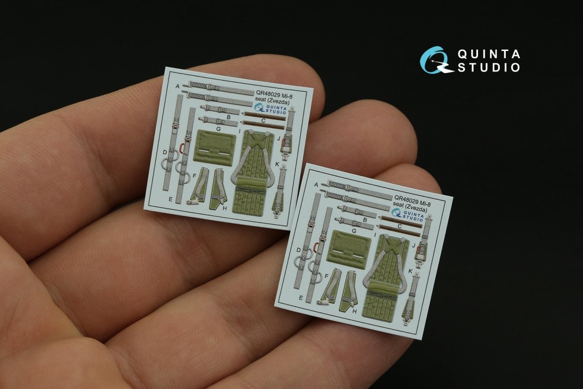 Quinta Studio QD48354 Mi-17 (Mi-8MT Export version) 3D-Printed &amp;amp; coloured Interior on decal paper (Zvezda) 1/48 – zdjęcie 6