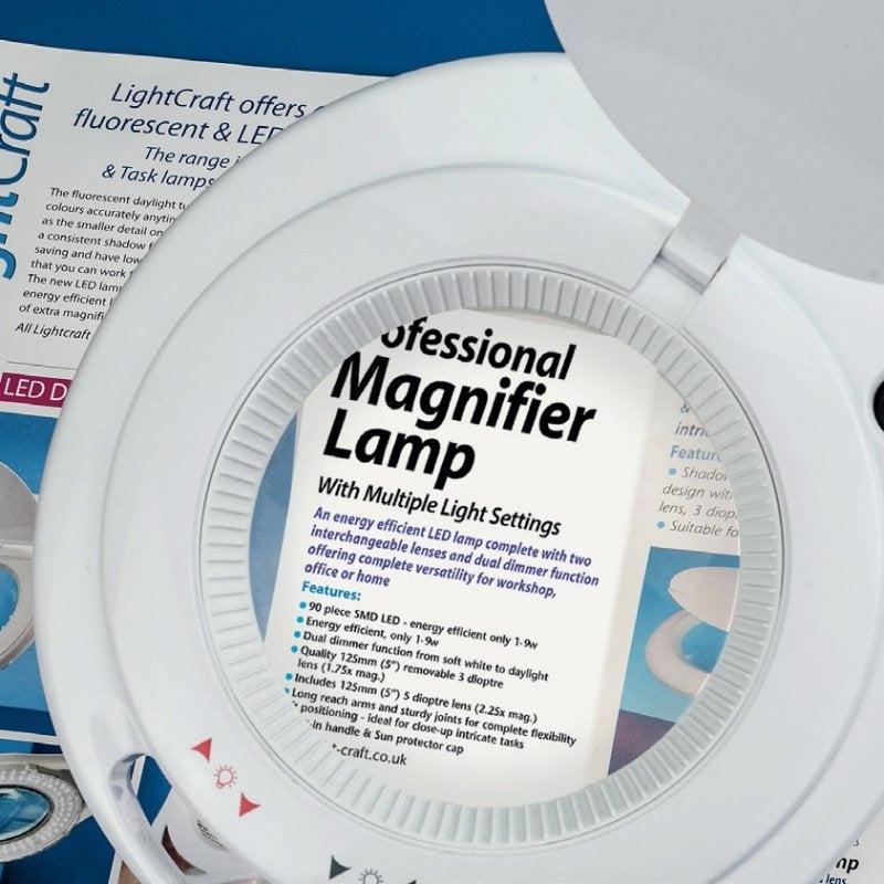 Lightcraft LC9090LED-EU LED Magnifier Lamp - 3 / 5 Diopter / Lampa Powiększająca 3 / 5 Dioptrii – zdjęcie 4