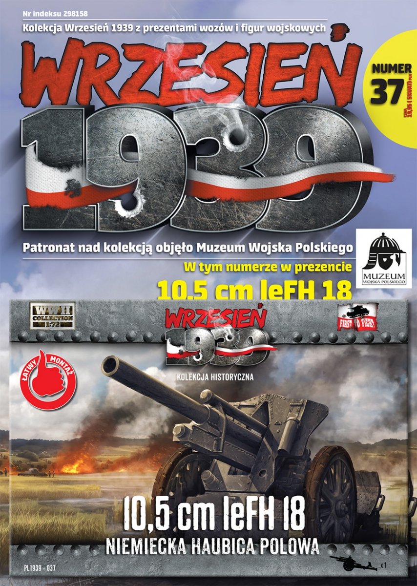 First to Fight PL037 10,5 cm leFH 18 – Niemiecka Haubica Polowa 1/72