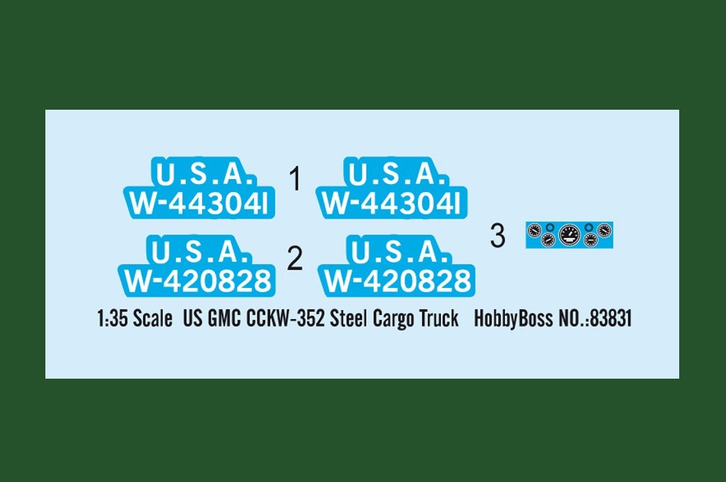 Hobby Boss 83831 US GMC CCKW-352 Steel Cargo Truck 1/35 – zdjęcie 4