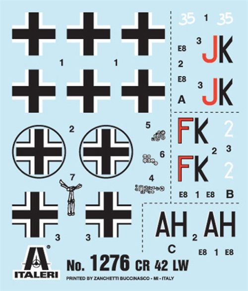 Italeri 1276 CR.42 LW 1/72 – zdjęcie 2