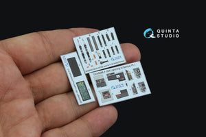 Quinta Studio QD48288 F-35A 3D-Printed &amp;amp; colored Interior on decal paper (Tamiya) 1/48 – image 4
