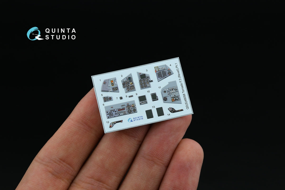 Quinta Studio QDS+48058 Tornado F.3 3D-Printed &amp;amp; coloured Interior on decal paper (Revell) (small version) (with 3D-printed resin parts) 1/48 – zdjęcie 4