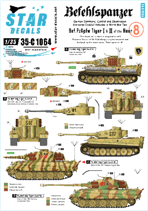 Star Decals 35-C1064 Befehlspanzer #8 1/35