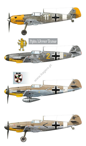 Kagero 15034 Messerschmitt Bf 109s over the Mediterranean Part I (decals) EN/PL – image 9