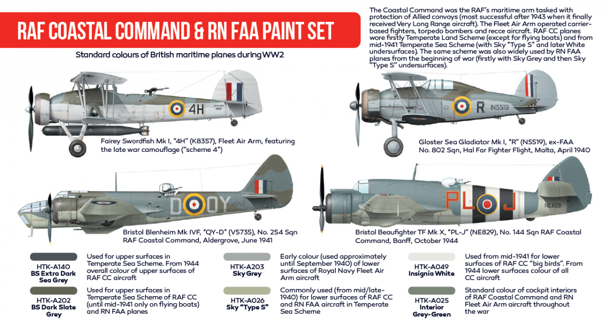 Hataka HTK-AS49 RAF Coastal Command &amp;amp; RN FAA paint (6x17ml) – zdjęcie 2