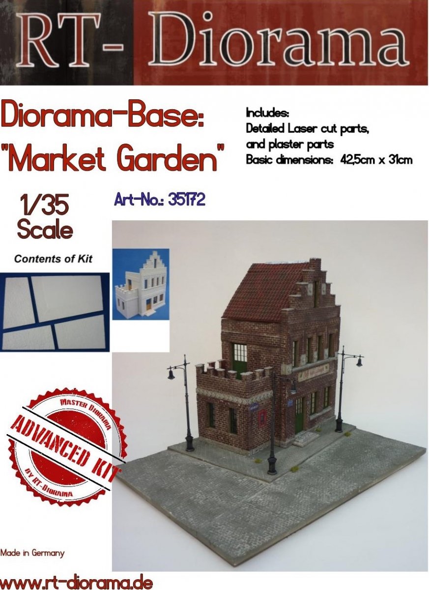 RT-Diorama 35172 Diorama-Base: &amp;quot;Market Garden&amp;quot; 1/35