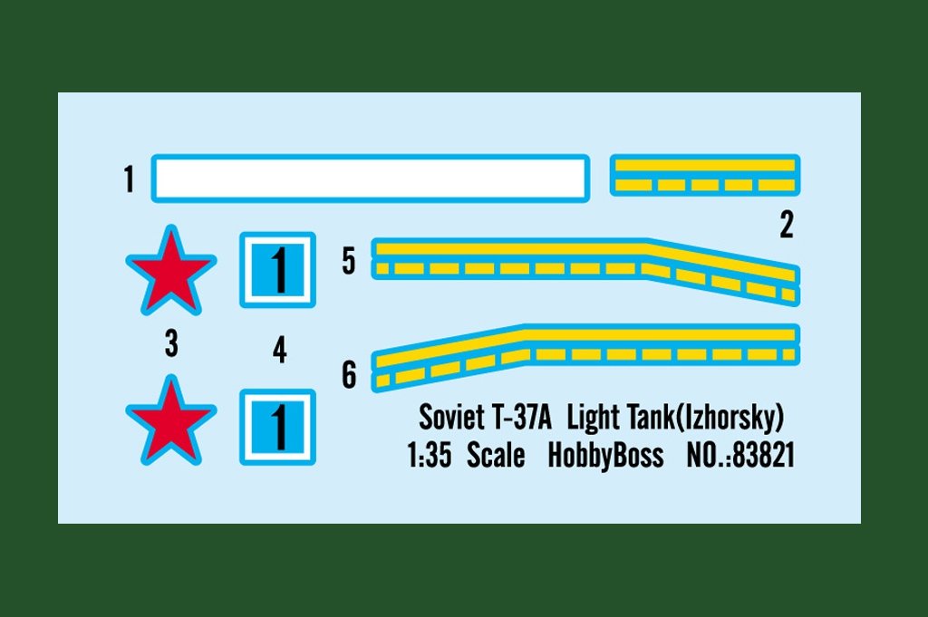 Hobby Boss 83821 Soviet T-37A Light Tank (Izhorsky) 1/35 – zdjęcie 3
